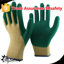 SRSAFETY 10 Ga knitted Polycotton Liner coated latex gloves